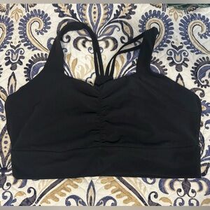 BuffBunny Onyx Black Bloom Sports Bra XXXL